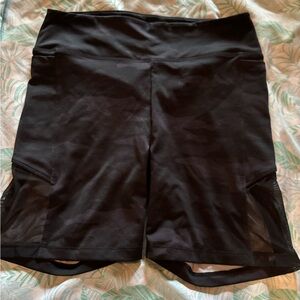 PINK Victoria's Secret Black Camo Athletic Shorts